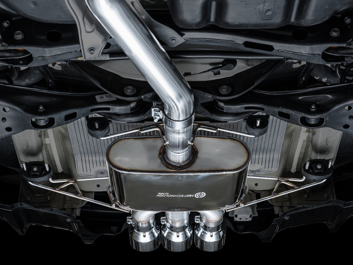 AWE Tuning 2024 Acura Integra Type S DE5 FWD Touring Edition Exhaust w/ Triple Chrome Silver Tips - 3015-52335