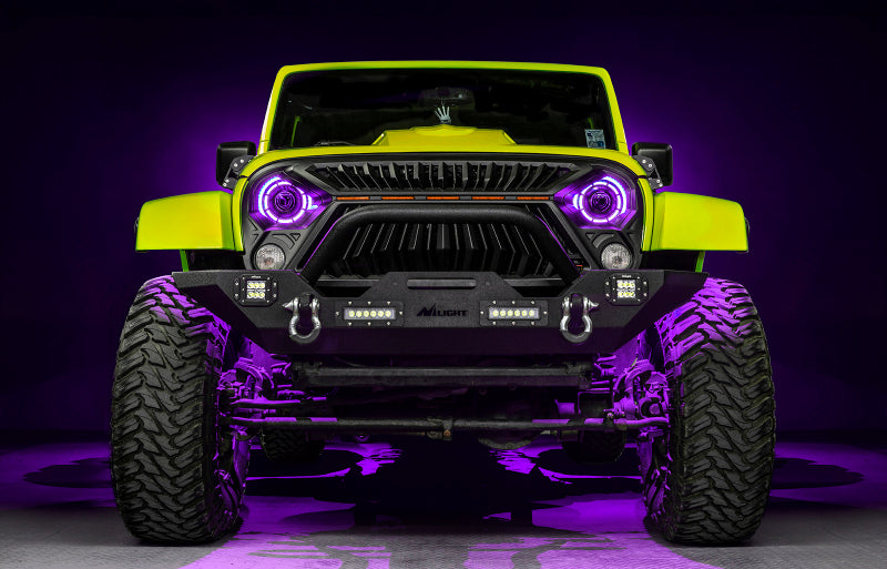 ORACLE Lighting 0718 Jeep Wrangler JK Oculus 7in ColorSHIFT BiLED Projector Headlights SEE WARRANTY - 5876-504