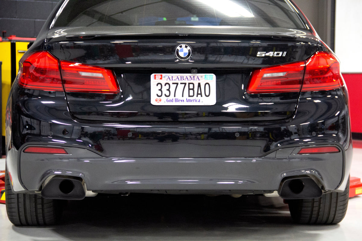 Dinan - Free Flow Axle-Back Exhaust - 2017-2023 BMW 540i - D660-0078-BLK