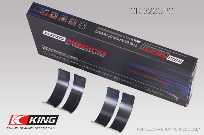 King Engine Bearings BMW N55B30A Sputter Replacement (Size STDX) Connecting Rod Bearing Set - CR222GPCSTDX