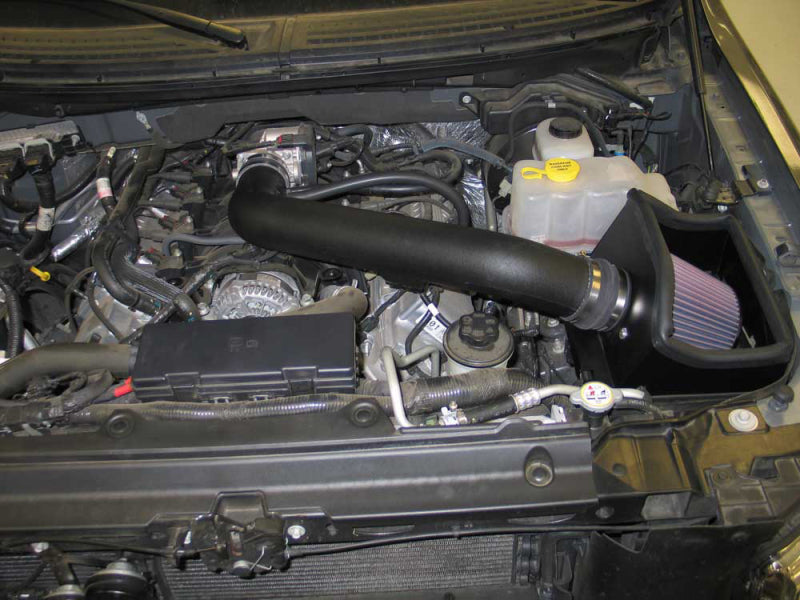 K&N 11-12 Ford F-150 6.2L V8 Performance Intake Kit - 57-2584 for 2011-2012 Ford F 150 - angle view