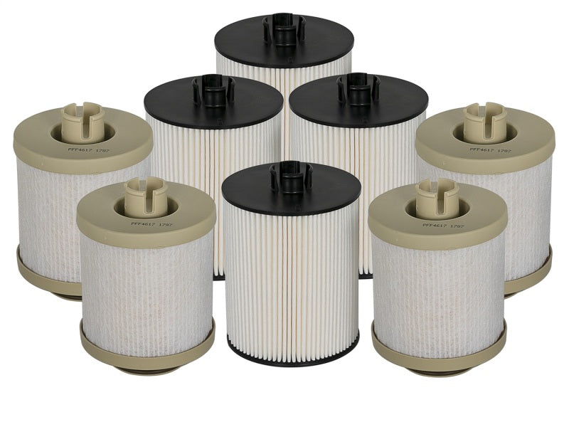 aFe Pro GUARD D2 Fuel Filter 08-10 Ford Diesel Trucks V8 6.4L (td) (4 Pack) - 44-FF013-MB