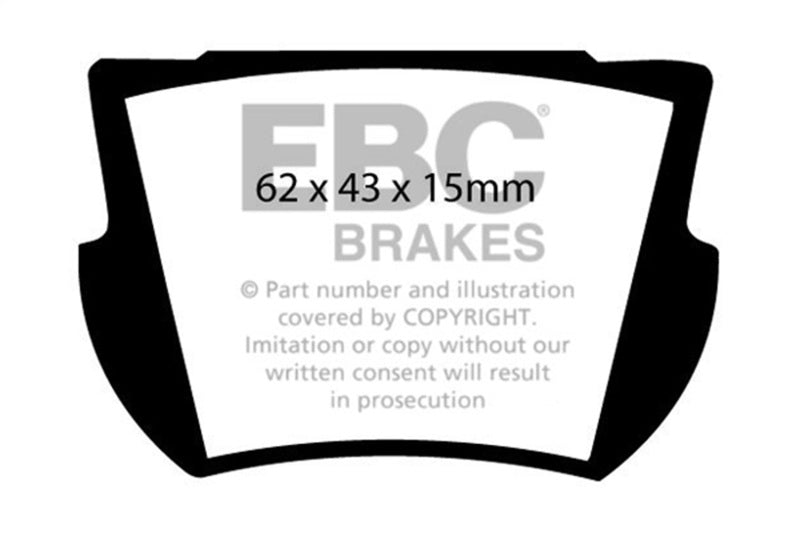 EBC 66-74 Lotus Elan 1.6 Ultimax2 Rear Brake Pads - UD065