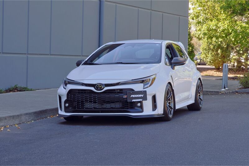 PERRIN 2025+ Toyota GR Corolla License Plate Relocation Kit - PTP-BDY-202 by Perrin Performance - detail view