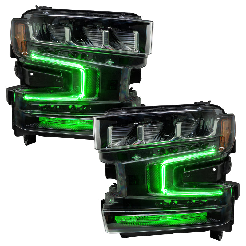 Oracle 19-21 Chevy Silverado 1500 RGB+W Headlight DRL Kit - ColorSHIFT w/ BC1 Cntrl SEE WARRANTY - 1441-335