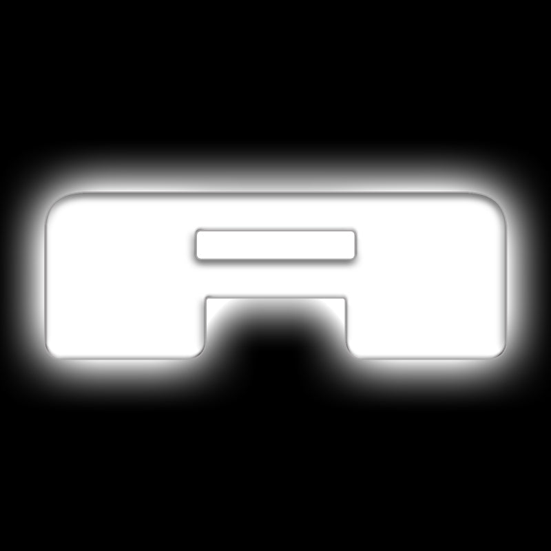ORACLE Lighting Universal Illuminated LED Letter Badges - Matte Wht Surface Finish - A SEE WARRANTY - 3140-A-001