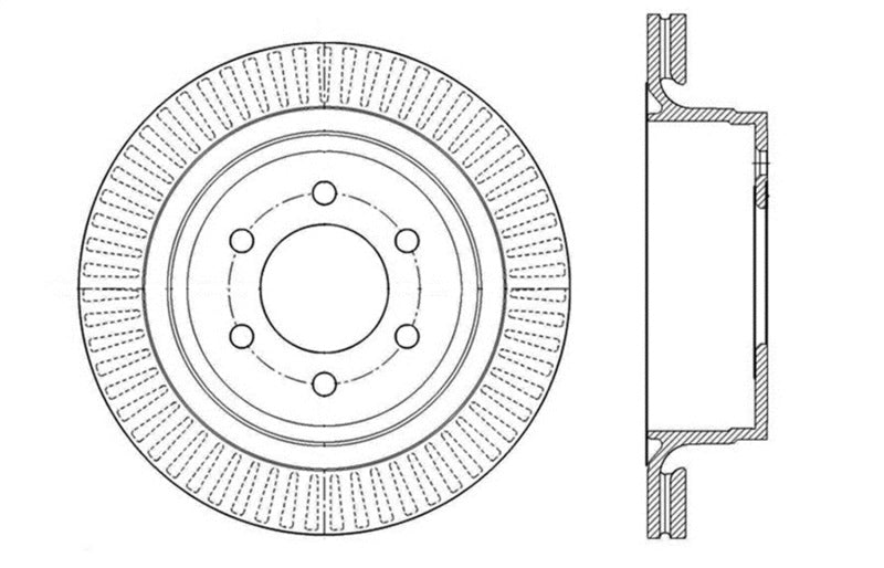 StopTech Drilled Sport Brake Rotor - 128.65135L
