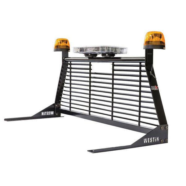 Westin 1999-2018 Chevrolet/Ford/GMC/Toyota Silverado/Sierra 1500/2500/3500 HD Headache Rack - Black - 57-8025 for 1988-2000 G