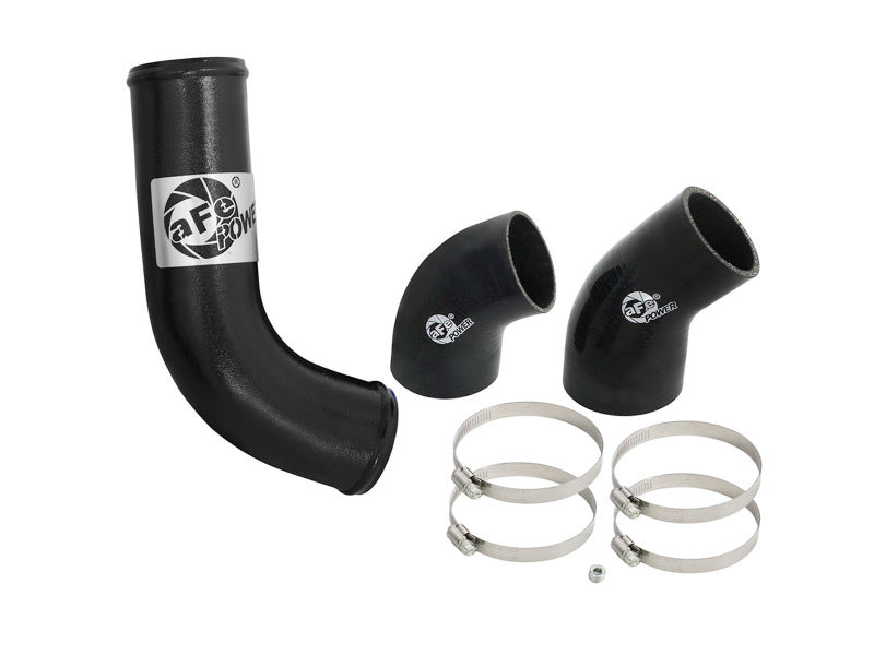 aFe BladeRunner 3in Intercooler Tube - Black Cold Side 15-16 Ford Mustang EcoBoost L4-2.3L (t) - 46-20259-B