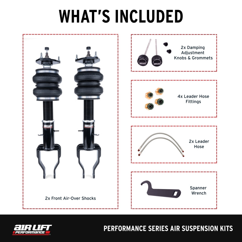 Air Lift Performance 08-24 Nissan GTR (R35) Front Air Suspension Kit - 76035
