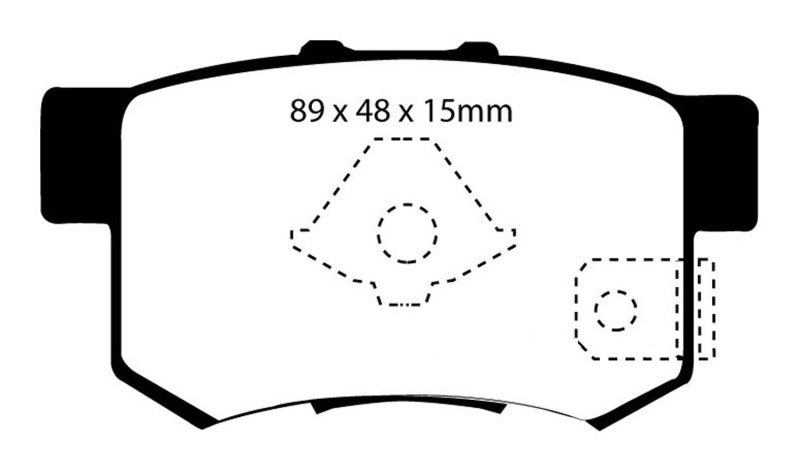 EBC 10-12 Acura RDX 2.3 Turbo Redstuff Rear Brake Pads - DP31193/2C
