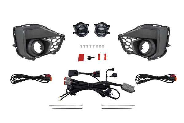 Diode Dynamics 2024 Ford Mustang GT Elite Series Add-On Fog Lamp Kit White - DD7968 for 2024-2026 Ford Mustang - front view