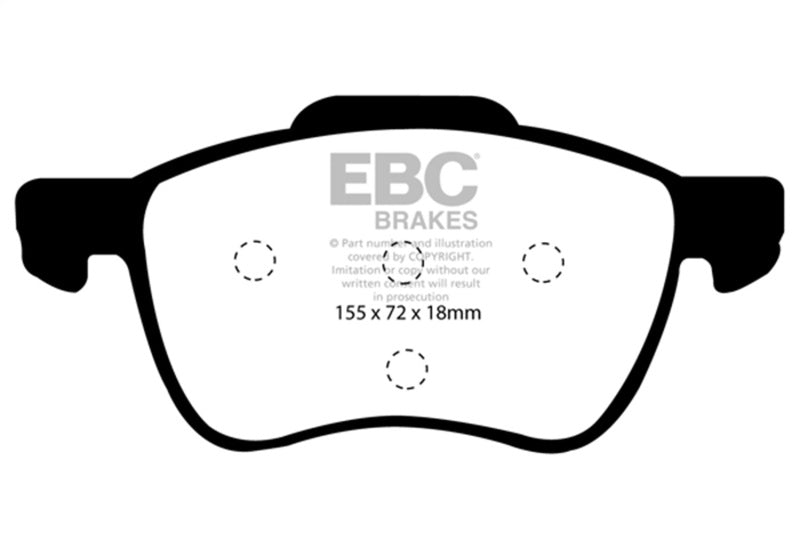 EBC 01-05 Volvo S60 2.3 Turbo T5 Redstuff Front Brake Pads - DP31229C