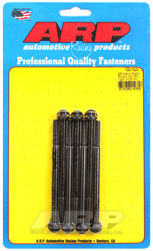 ARP Merlin Block BRodix Head BB 12pt Valve Cover Bolt Kit - 100-7520 by ARP