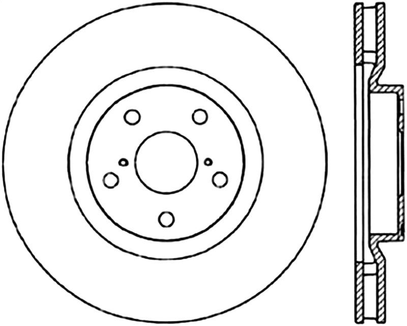 StopTech Power Slot 5/93-98 Supra Turbo Front Right SportStop CRYO Slotted Rotor - 126.44104CSR