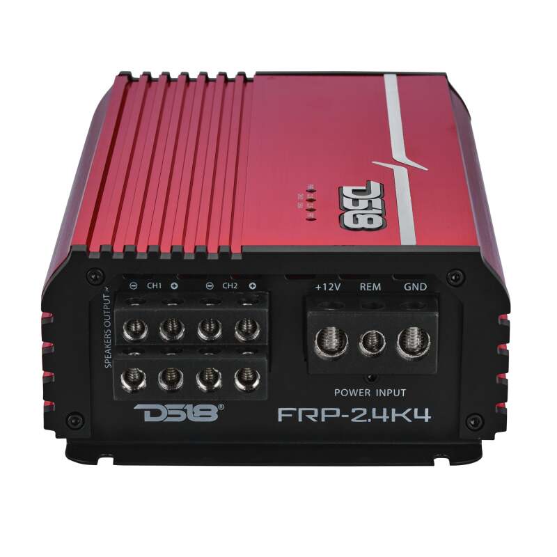 DS18 4-Channel Class-D Amp Stereo Full-Range 4 x 250 W RMS at4 ohm- Red - FRP-2.4K4/RD - side view