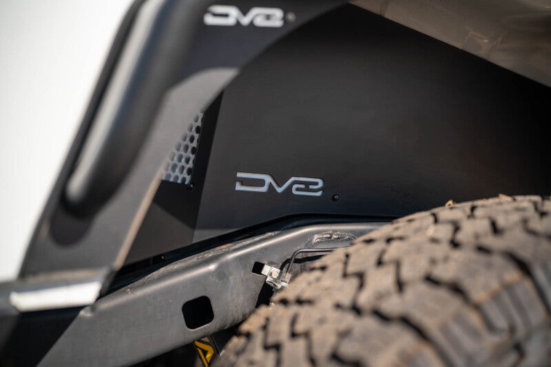 DV8 Offroad 07-18 Jeep Wrangler JK Rear Inner Fender - Satin Black - INFEND-10RB