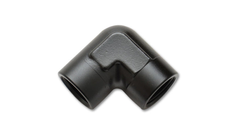 Vibrant 3/8in NPT 90 Degree Female Pipe Coupler Fitting - 11322