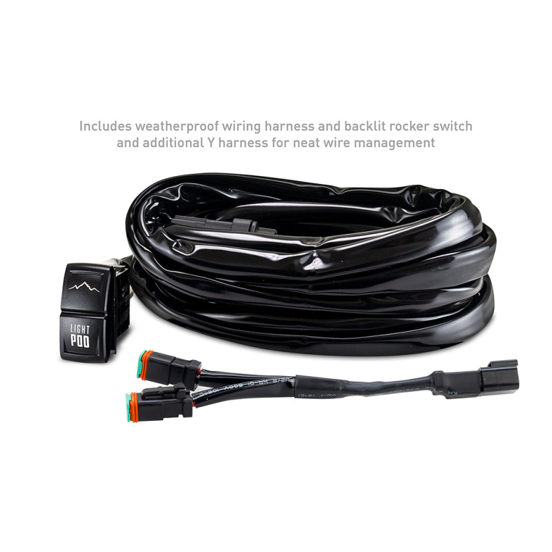 Borne Off-Road 21+ Bronco Light Pods 4pc Ditch 3x3 Flood - BNLT-BR-21-DT4F