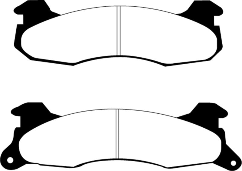 EBC 83-93 Ford Mustang 2.3 (Rear Rotors) Yellowstuff Rear Brake Pads - DP41161R