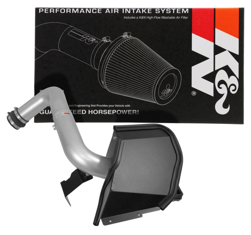 K&N 14-16 Kia Forte Coup L4-1.6L F/I Silver Typhoon Short Ram Intake - 69-5316TS