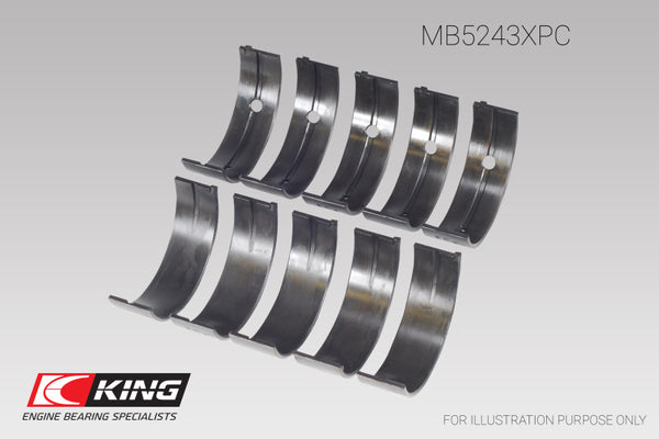 King Nissan SR20DE (Size STDX) Performance Coated Main Bearing Set - MB5243XPCSTDX