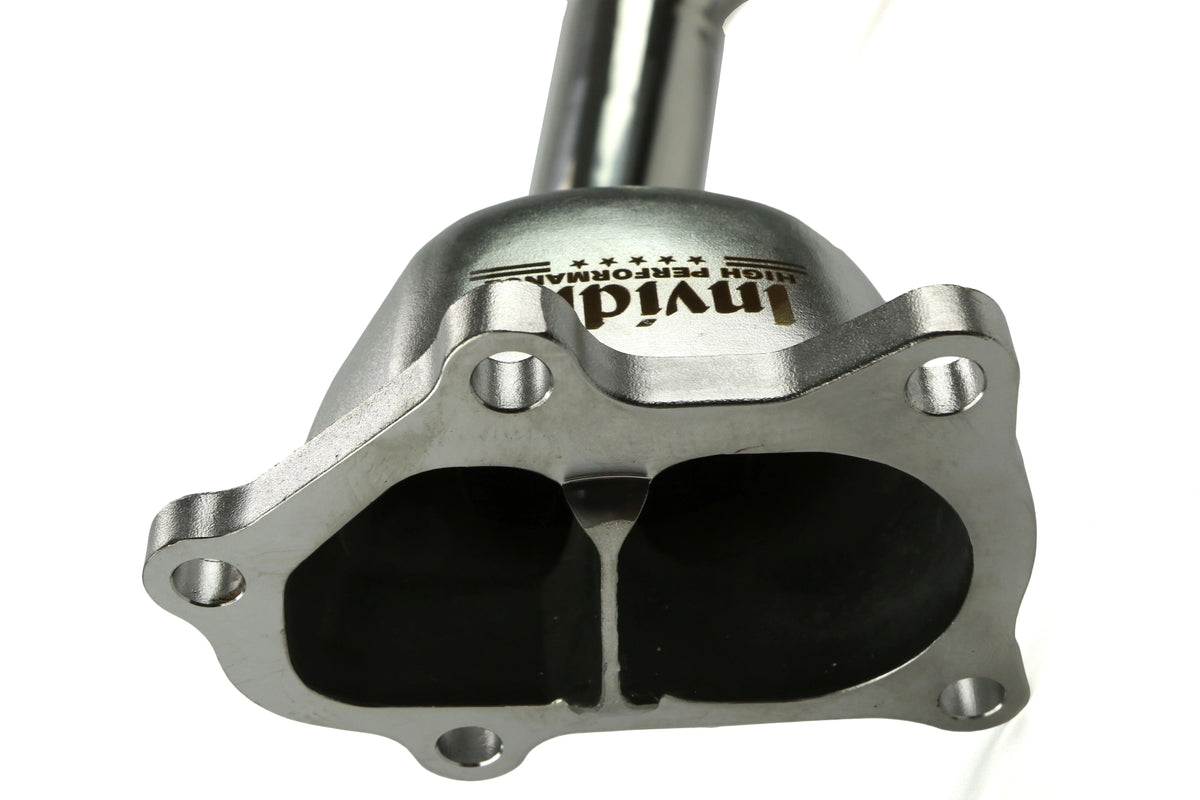 Invidia 05+ MT LGT / 08+ WRX/STi Polished Divorced Waste Gate Downpipe - HS08SW1DPC