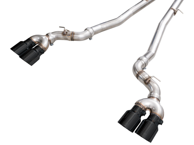 AWE BMW G90/G99 M5 Track Edition Catback Exhaust - Diamond Black Tips - 3020-43790