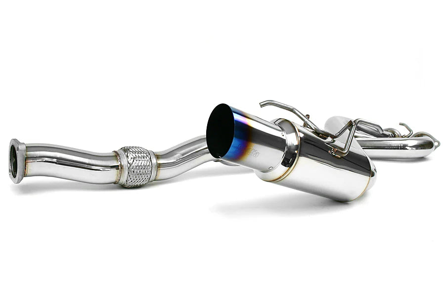 Invidia 08+ WRX Hatch 76mm N1 Titanium Tip Cat-back Exhaust - HS08SW5GTT