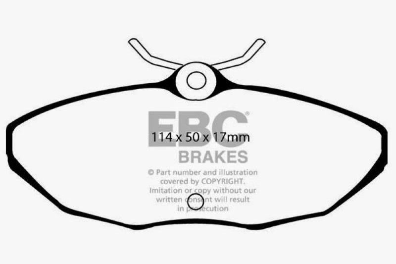 EBC 01-05 Ford Thunderbird 3.9 Redstuff Rear Brake Pads - DP31221C