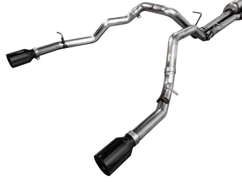 AWE 25+ RAM 1500 3.0TT 0FG Catback Touring Exhaust - Diamond Black Tips - 3015-33530
