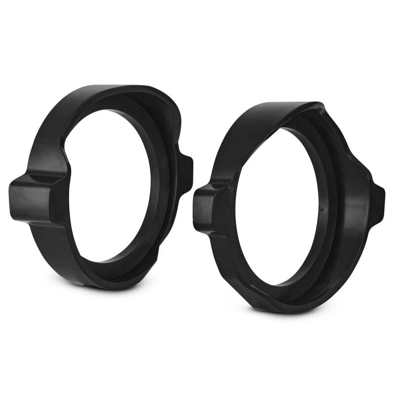 DS18 14-23 Harley-Davidson Saddle Bag Mid Bass Adapter Ring 1 x 8in ABS Black - RY-HD8SBMB.1423 - front view