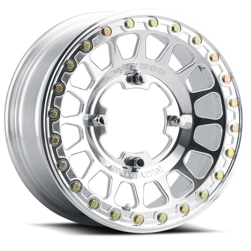 Method MR413 Beadlock 15x10 / 6+4/25mm Offset / 4x136 / 96 CB Polished Wheel - MR413510471164B