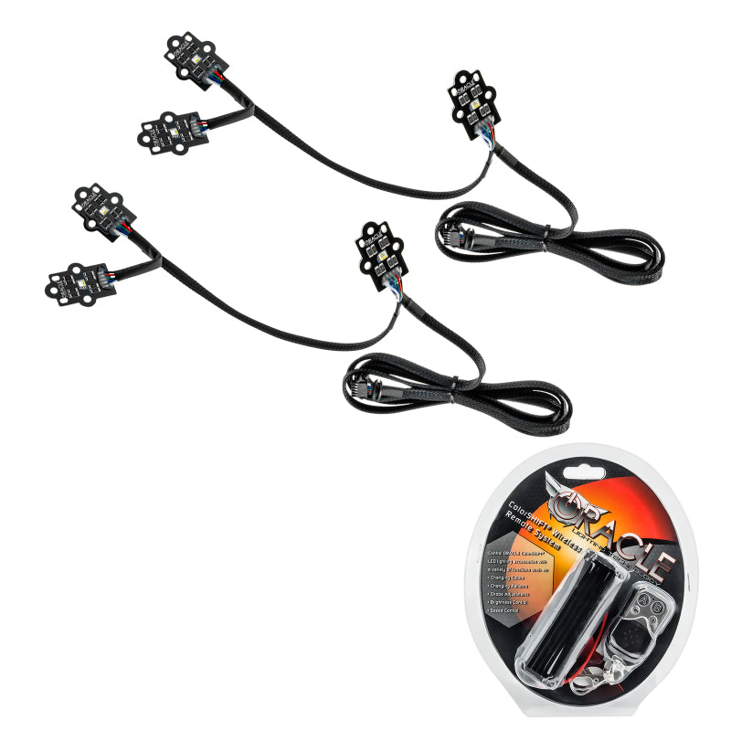 Oracle 20-21 GMC Sierra 2500/3500 HD RGB+W Headlight DRL Upgrade Kit - ColorSHIFT SEE WARRANTY - 1451-330