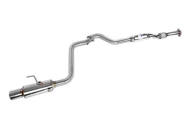 Invidia 08+ WRX Sedan 76mm (101mm tip) Single N1 SS Tip Cat-back Exhaust - HS08SW4GTP for 2008-2014 Subaru Impreza - front vi
