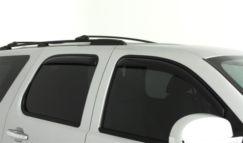 AVS 07-14 Chevy Tahoe Ventvisor In-Channel Front &amp; Rear Window Deflectors 4pc - Smoke - 194514