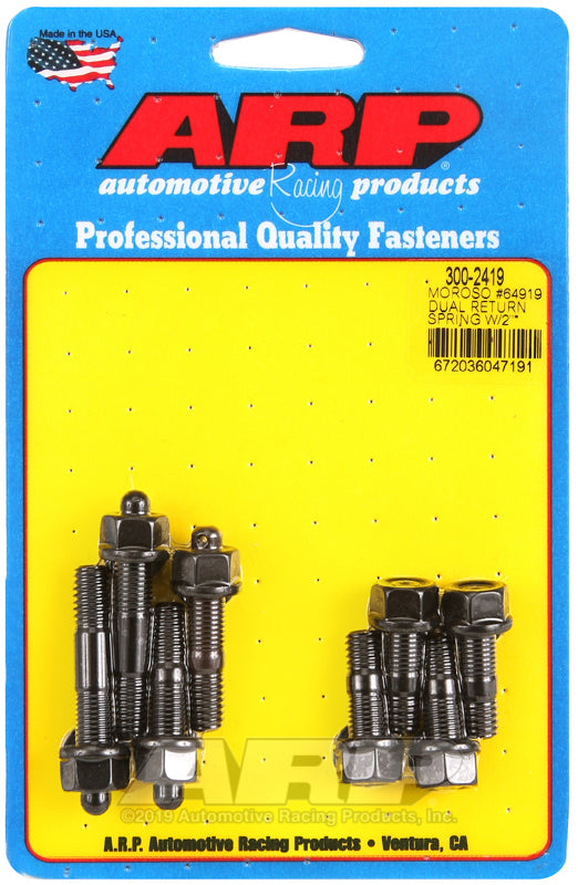 ARP Moroso 64919 dual return spring w/2in spacer plate pro series carb stud kit - 300-2419