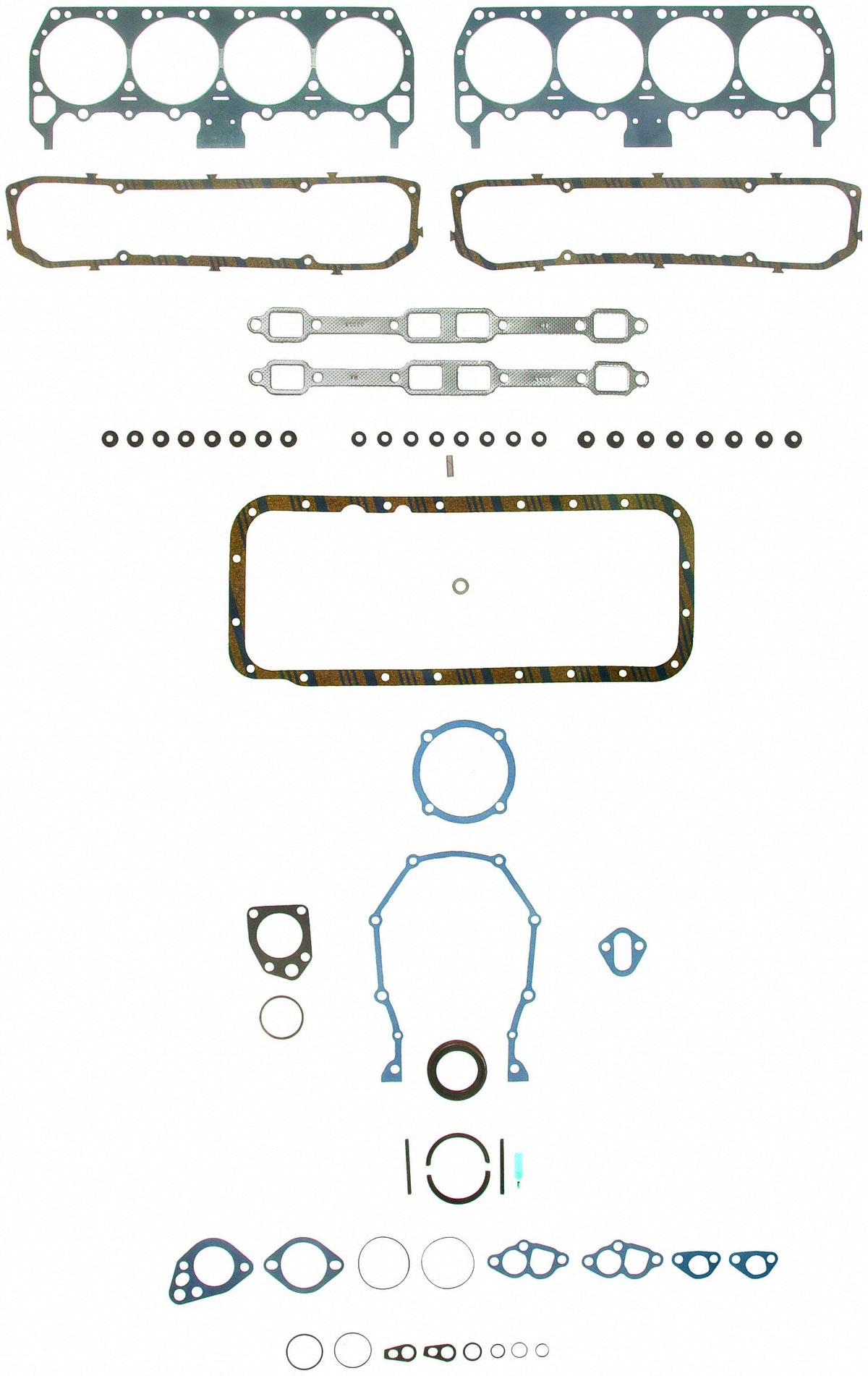 Fel-Pro Dodge Challenger 260-1001 Engine Gasket Set - 2601001 for 1970-1974 Dodge Challenger - front view