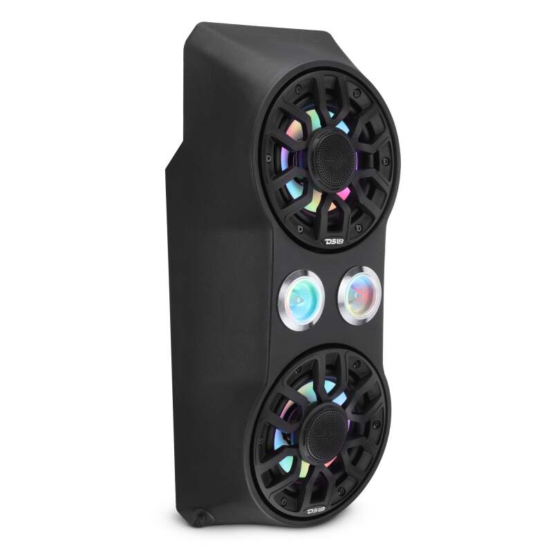 DS18 RZR Pro 20-24 Waterfall Center Console Enclosure IP65 2 x NXL-IQ6BK & PRO-TW7LD Included - RZR-PROWFCC62LD - front view