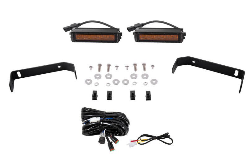 Diode Dynamics 19-21 Ford Ranger SS6 LED Lightbar Kit - Amber Driving - DD6594