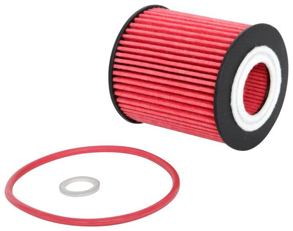 K&N 07-09 Mazdaspeed3 Performance Gold Oil Filter (OEM style cartridge filter) - HP-7013 for 2005-2010 Mercury Mariner - fron