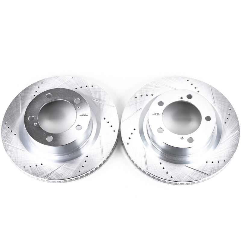 Power Stop 16-21 Toyota Land Cruiser Front Evolution Drilled & Slotted Rotors - Pair - JBR1309XPR