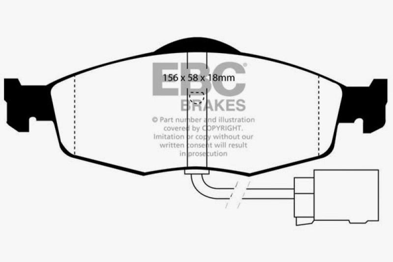 EBC 16-17 Smart Fortwo Ultimax Front Brake Pads - UD1955