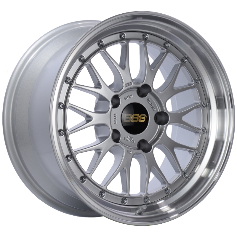 BBS LM 17x9 5x130 ET17 CB71.6 Diamond Silver Center Diamond Cut Lip Wheel - LM136DSPK