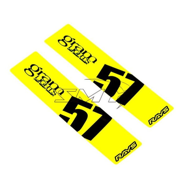 Gram Lights 57DR/57CR Spoke Sticker Luminous Yellow (2 PCS) - WC57SSTKY by Gram Lights