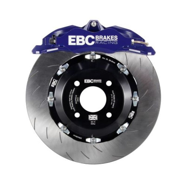 EBC Racing 12-17 Ford Fiesta ST (Mk7) Blue Apollo-4 Calipers 330mm Rotors Front Big Brake Kit - BBK007BLU-2 for 2014-2017 For