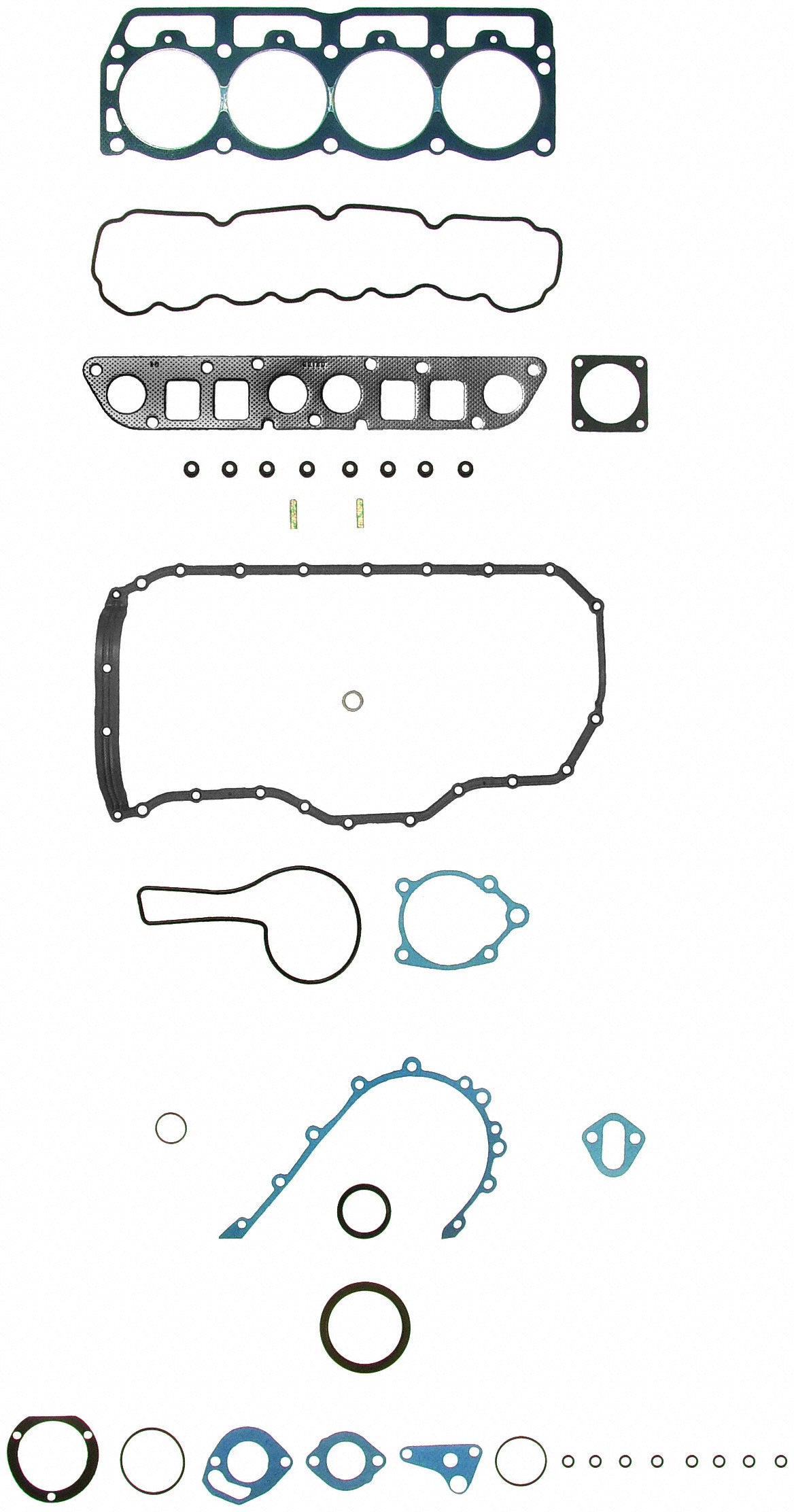 Fel-Pro Jeep Wrangler 260-1710 Engine Gasket Set - 2601710 for 1994-1995 Jeep Wrangler - front view