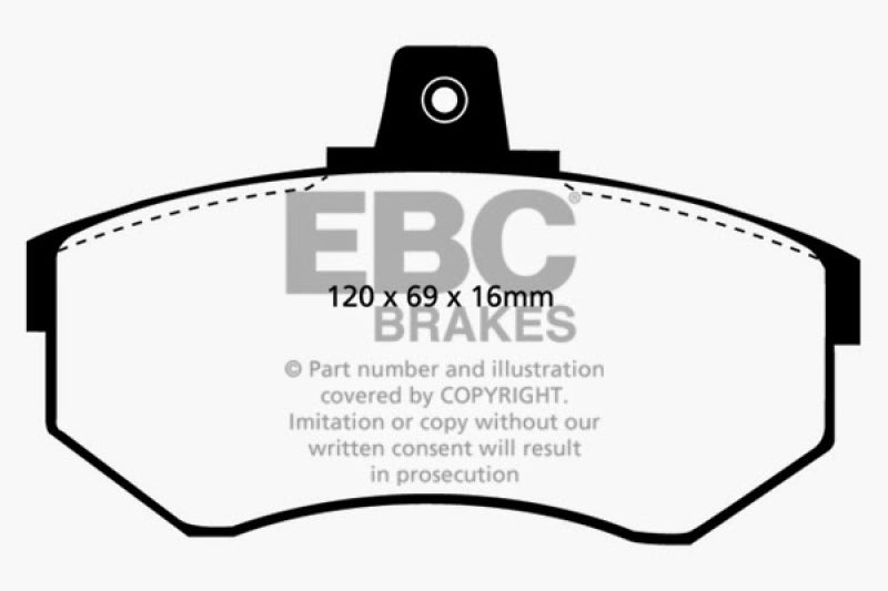 EBC 84-87 Audi 4000 1.8 Ultimax2 Front Brake Pads - UD227