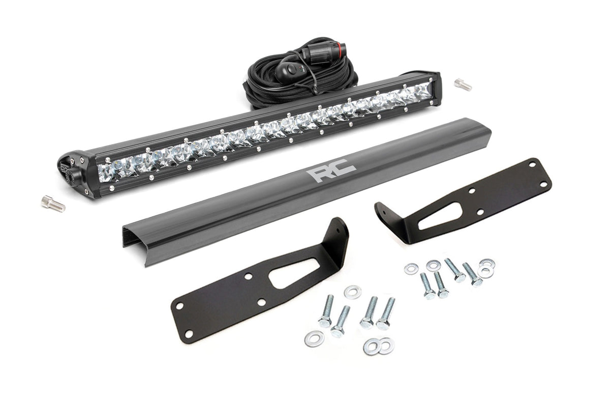 LED Light Kit | Bumper Mount | 20&quot; Black Single Row | Ram 2500/3500 (10-18)