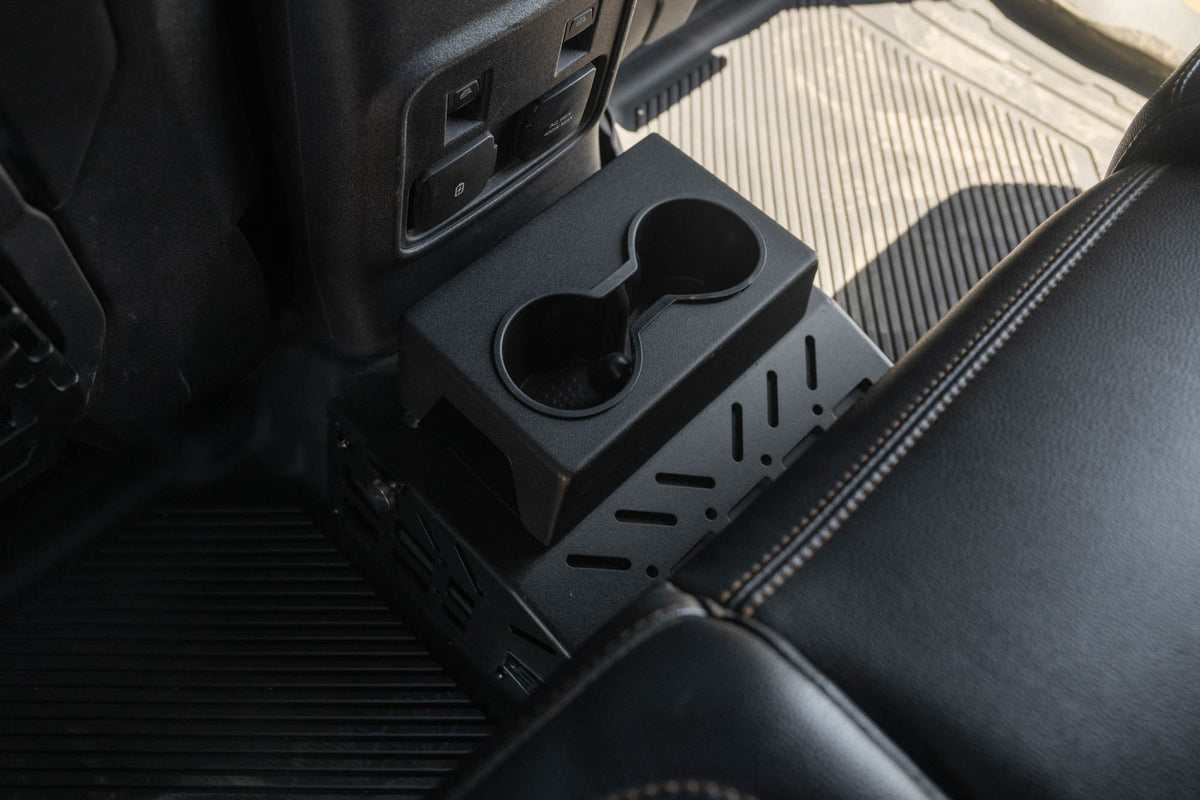 DV8 Offroad - 2021-2024 Ford Bronco Rear Seat Cup Holder and Molle Panels - MPBR-07